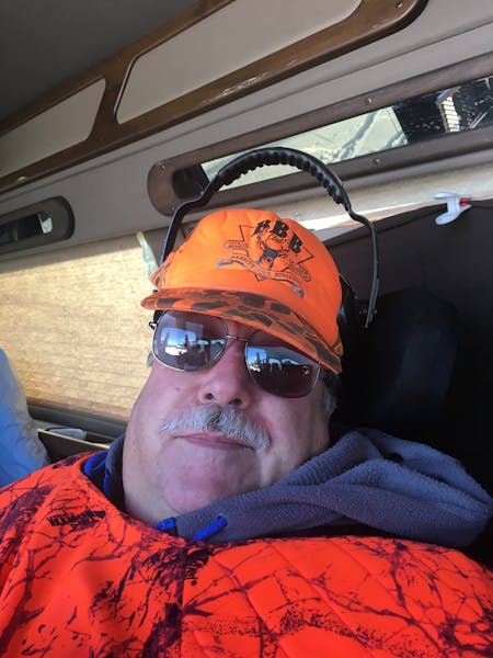 Chuck Evancevich the final time he went hunting in 2018.