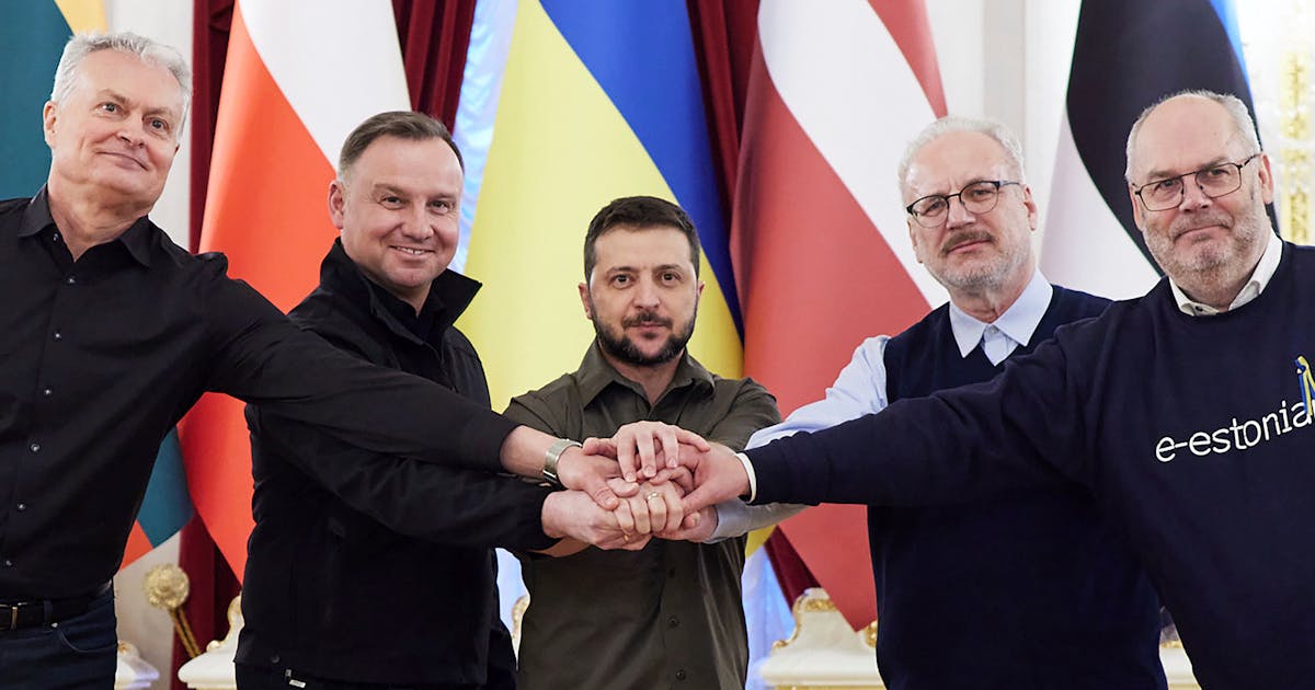 Lenkijos ir Baltijos šalių prezidentai vyksta į Ukrainą parodyti paramos