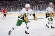 Tom McCarthy skated at TCF Bank Stadium in 2016 while 55 years old. The North Stars alumni were playing ex-Chicago Blackhawks players as part of the S