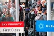 Masks were optional at Minneapolis-St. Paul International Airport on Tuesday.