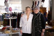 Katie Steller, left, and mother, Julie Steller, in Steller Handcrafted Goods in northeast Minneapolis.