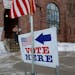 A voter left a Minneapolis polling place after casting her ballot during Minnesota’s first presidential primary in decades on March 3, 2020.