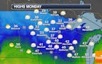 Near Record Cold Highs Expected Monday With Cloudy, Breezy Conditions
