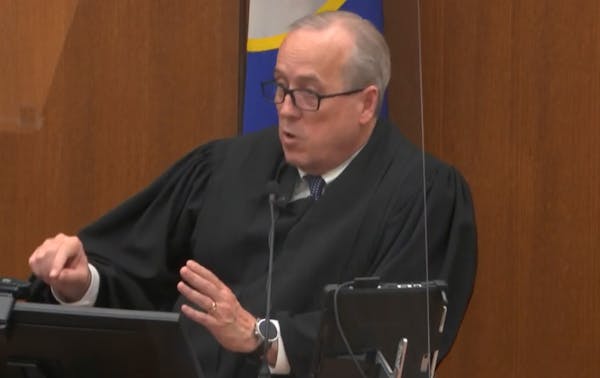 Hennepin County Judge Peter Cahill addressed the court in April 2021 during the Derek Chauvin trial.