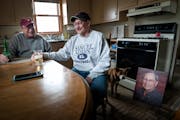 Brothers Doug, left, and Rick Borchardt of Fairmont used to have weekly happy hours with their dad, Gene, who died at 88 of COVID. Now they regularly 