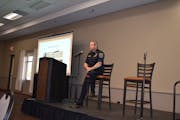 Rochester Police Chief Jim Franklin spoke about local public safety Tuesday at a crime forum organized by the conservative think tank Center of the Am