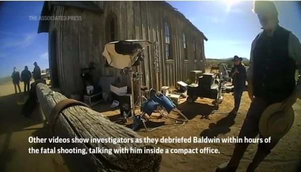 Police release videos in Baldwin film shooting