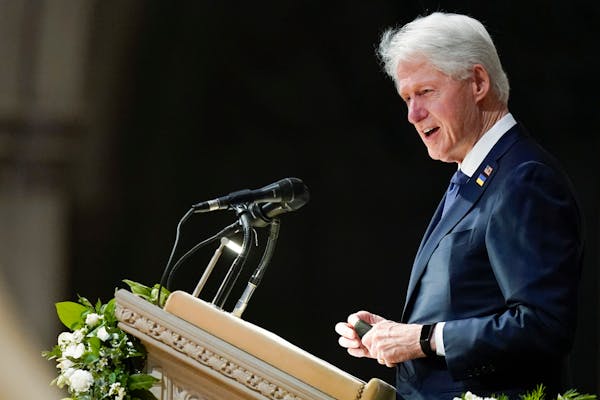 Bill Clinton honors Madeleine Albright at her funeral service