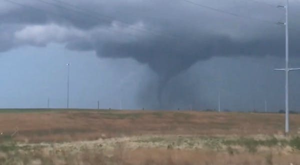 Suspected tornado rips through parts of Kansas