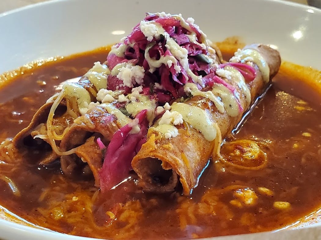 Taquitos are a specialty at MB Foodhouse.