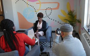 Arielle Grant, founder and CEO of Render Free, a communal wellness organization for women of color, sat for her interview in “Shot of Influence.”