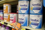 Similac baby formula on the shelves at Shaker’s IGA in Olmsted Falls, Ohio. 