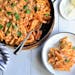 Creamy Chicken Parm Skillet Pasta can be your new go-to weeknight pasta dish.