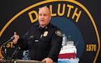 Duluth Police Chief Mike Tusken, shown in April. 