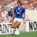 Minnesota United coach Adrian Heath, shown playing for Everton vs. Liverpool in 1984 at Wembley Stadium.