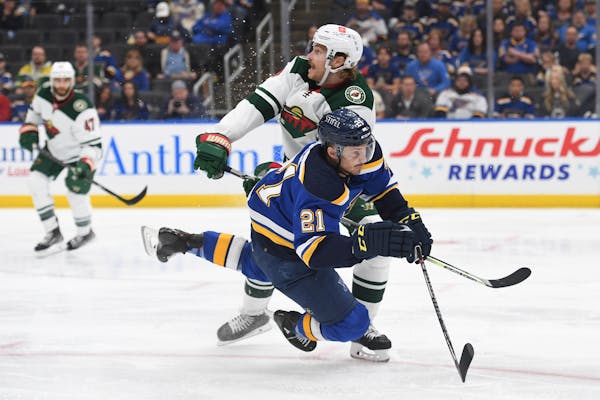 Wild treads fine line between physical play and penalties vs. Blues