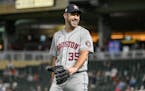 Astros pitcher Justin Verlander had reason to smile after allowing only one hit in eight innings in a 5-0 victory over the Twins at Target Field on Tu