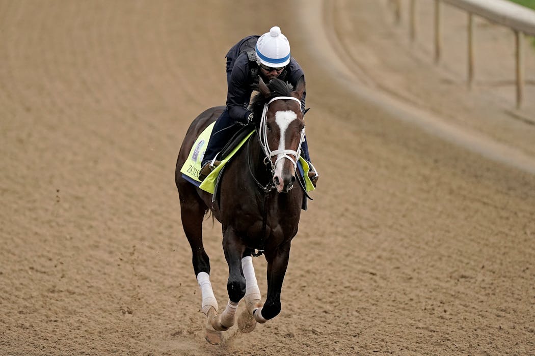Zozos worked out at Churchill Downs days before the Derby. 