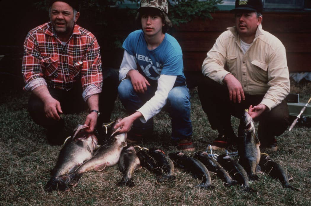 LeRoy Chiovitte, shown in an unrelated photo with  Lorin Palmer, right, and his son, Todd Palmer. They fished together when LeRoy caught his record.
