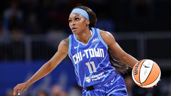 Chicago Sky guard Dana Evans is leading her team in scoring, averaging 19.5 points per game.