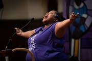 Rev. Yolanda Norton gave an impassioned sermon during the “Beyoncé Mass” service at Plymouth Congregational Church on Friday, May 13, 2022 in Min