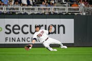 The Twins’ Alex Kirilloff has played several positions recently since being called up but was sent down to the minorss again, partly to get more at-