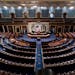 The chamber of the House of Representatives is seen at the Capitol in Washington, Feb. 28, 2022. 