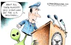Editorial cartoon: Dave Granlund on the UFO hearing