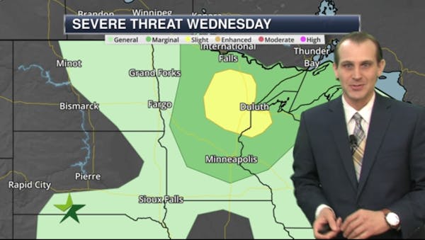 Afternoon forecast: Chance of evening storms, high 75