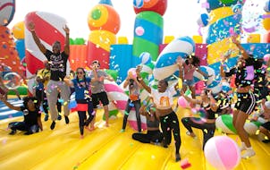 The World’s Biggest Bounce House offers adult-only sessions for the kid at heart. 