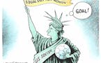 Editorial cartoon: Dave Granlund on the U.S. women's soccer team