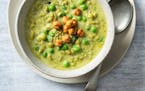 Spring Green Pea Soup is great any time of year.