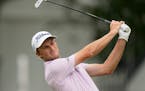 Will Zalatoris hits his tee shot on the fourth hole during the second round of the PGA Championship at Southern Hills in Tulsa