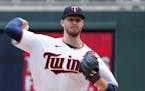 Minnesota Twins pitcher Bailey Ober threw against the Detroit Tigers on April 28, 2022, in Minneapolis.
