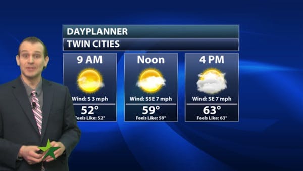 Morning forecast: Cool, dry, high 64