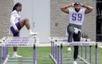 Zach McCloud, right, and Luiji Vilain each received more than $225,000 in guaranteed money from the Vikings as undrafted free agents.