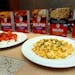 File art of the rebranded line of Hamburger Helper meals, photographed at the General Mills offices in Golden Valley, Minn., on Tuesday, June 25, 2