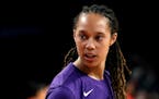 Brittney Griner, pictured here in September, has been detained in Russia since Feb. 17 after vape cartridges containing oil derived from cannabis were