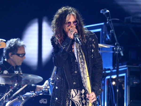 Steven Tyler of Aerosmith performs at the Grammy Awards in 2020.