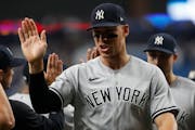 Yankees outfielder Aaron Judge leads the major leagues with 21 home runs.