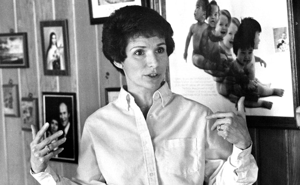 Mary Ann Kuharski, shown in 1986, created one of the first statewide organizations opposing abortion in the nation.