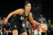 Las Vegas guard Kelsey Plum is the second highest scorer in the league with 20.1 points per game.