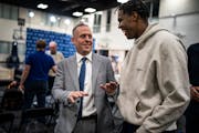 Timberwolves President of Basketball Operations Tim Connelly, left, is still getting to know a number of his players before making big moves.