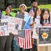 A news conference in Fresno, Calif., on June 15 to commemorate the 10-year anniversary of the Deferred Action for Childhood Arrivals policy, known as 