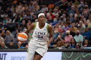 Lynx center Sylvia Fowles returned to action Thursday after being sidelined five games with a knee injury.