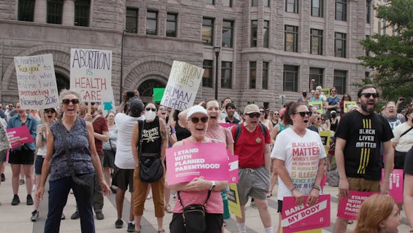 Minnesotans rally for and against the overturning of Roe v. Wade