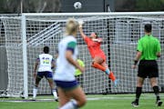 Minnesota Aurora goalkeeper Sarah Fuller, above  in a match last month, has helped the first-year preprofessional women’s soccer team go 7-0-1.