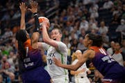 Lynx forward Jessica Shepard (10) has averaged 12.2 points and 9.7 rebounds in the last six games.