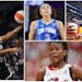 Moriah Jefferson (left) of the Lynx joined an exclusive group of players with Tuesday’s triple-double. She joins women’s basketball greats Candace