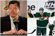 Financial constraints prompted Wild General Manager Bill Guerin, left, to trade winger Kevin Fiala, a 33-goal scorer last season. Guerin hopes talente